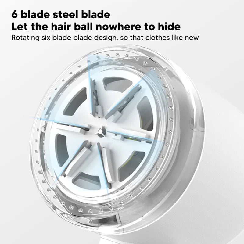 Electric Lint Remover USB Charging Portable 2 In 1 Fabric Fuzz Remover Lint Trimmer For Household White