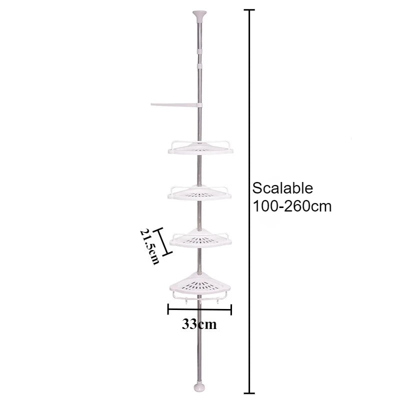 Retractable Corner Shelf Bathroom Angle Rack Stainless Steel Storage Shelves Aesthetic Organizers Racks Organizer Furniture