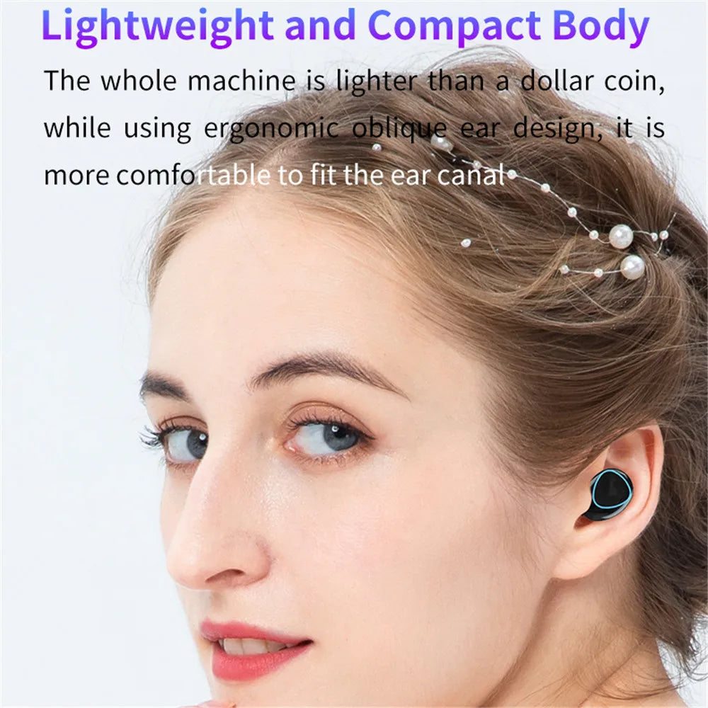 M10 Wireless Headphone Bluetooth Earphones Waterproof Earpieces Sport Earbuds For Smartphone Laptop Notebook TWS Music Headset