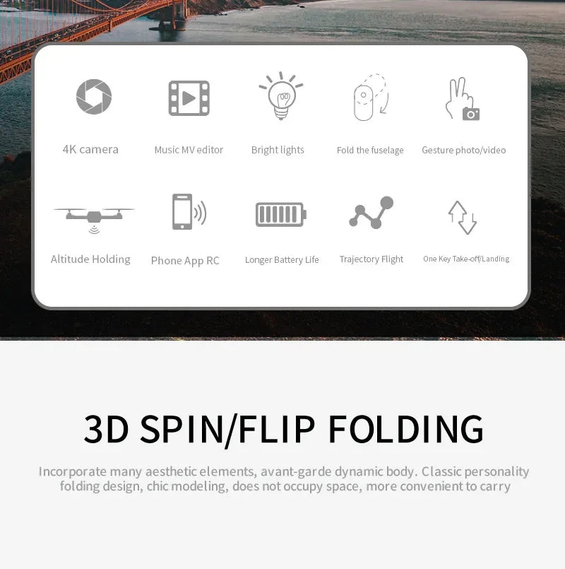 E88 Pro WiFi FPV Drone 4K HD Camera Height Hold Foldable Quadcopter Ideal Gift for Beginners