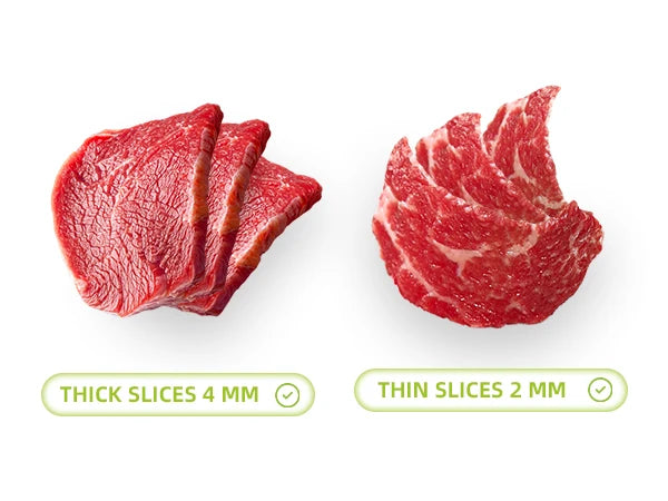 ONCE for All Meat Slicer and Knife Set for Meat Slicing , Manual Fresh Meat Cutter, Slicer for Beef, Pork, Chicken Breast