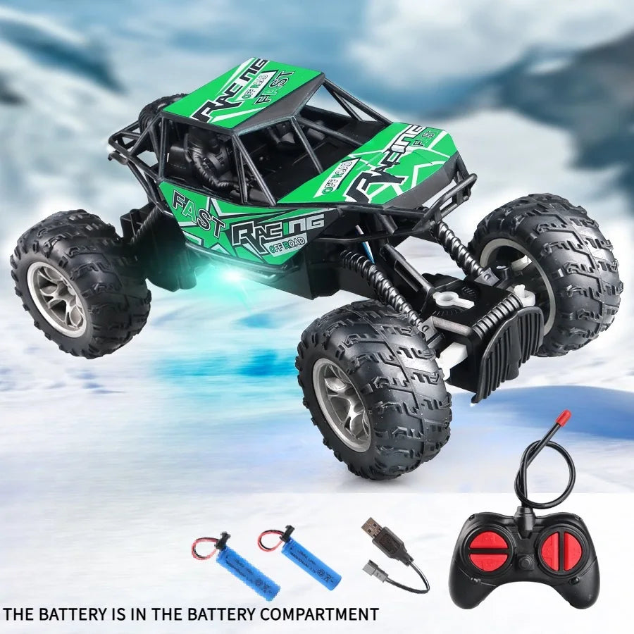 High-Speed Remote Control Off-Road Crawler with Flashing Lights