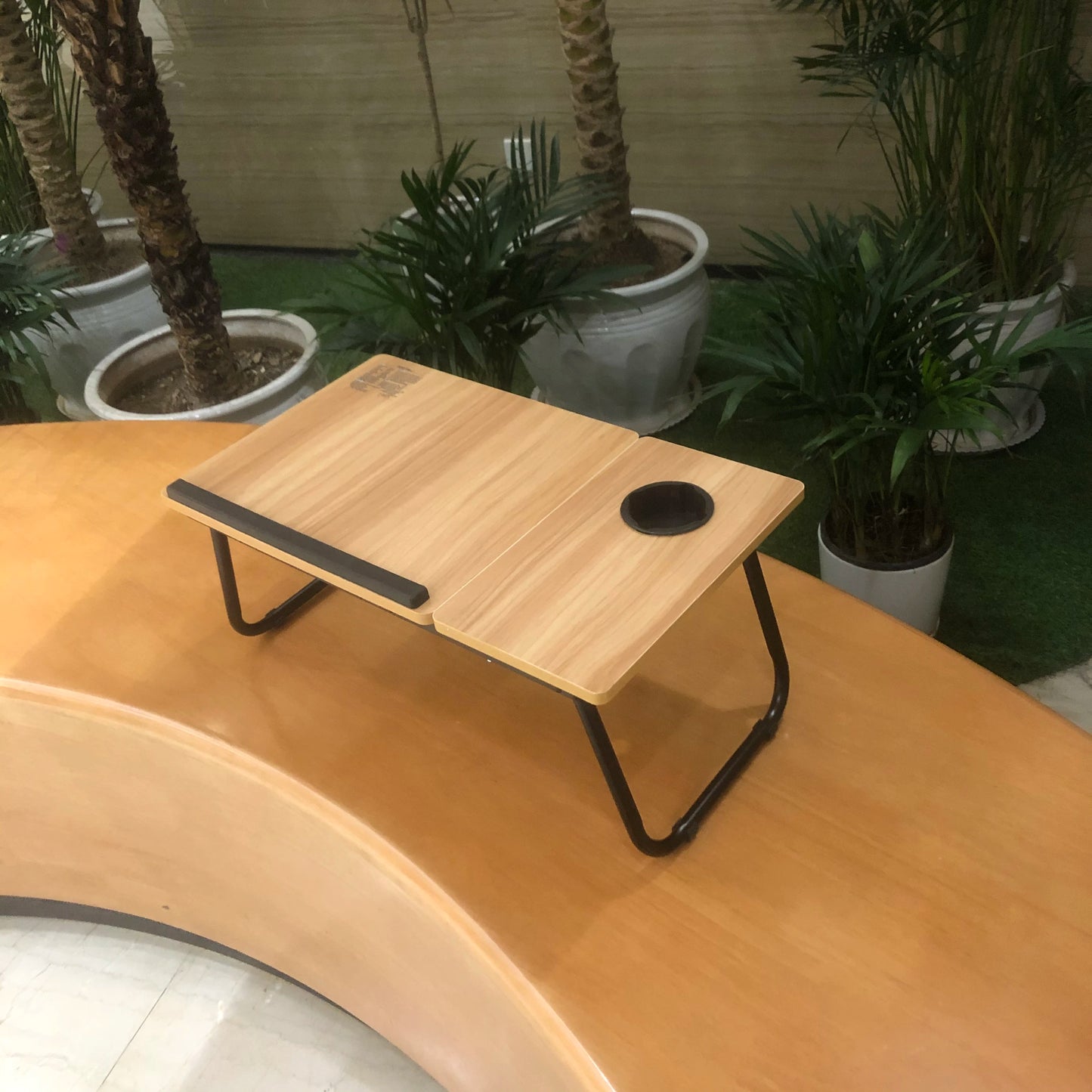 Adjustable Portable Breakfast Service Bed Tray Laptop Desk with Tilt