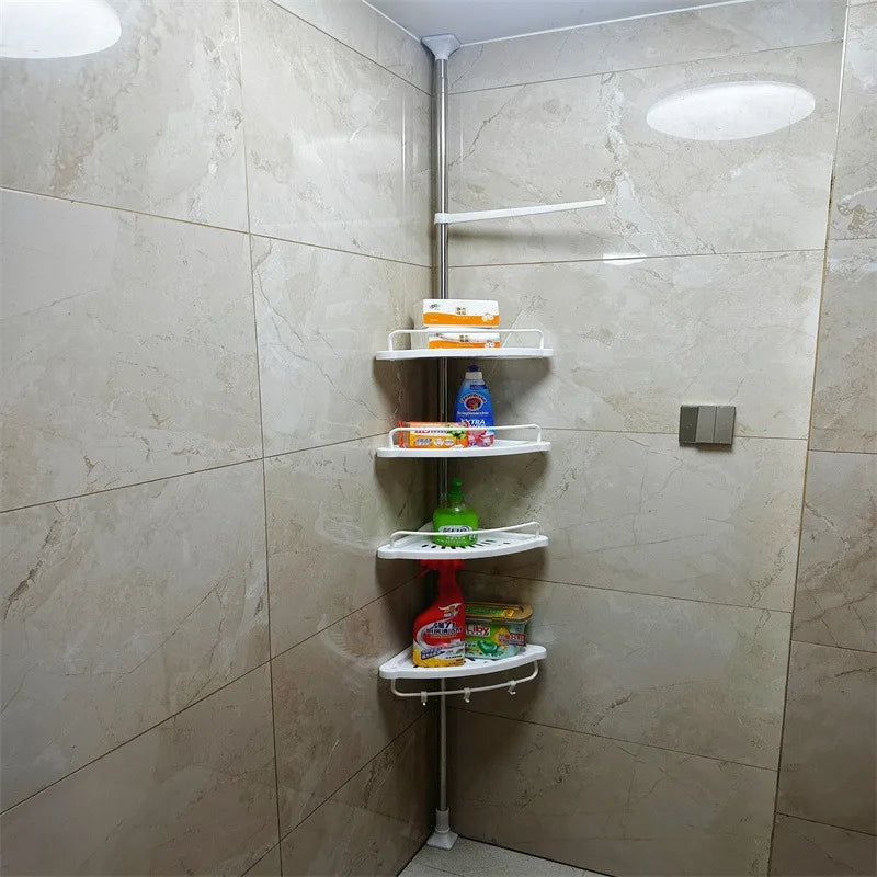 Retractable Corner Shelf Bathroom Angle Rack Stainless Steel Storage Shelves Aesthetic Organizers Racks Organizer Furniture