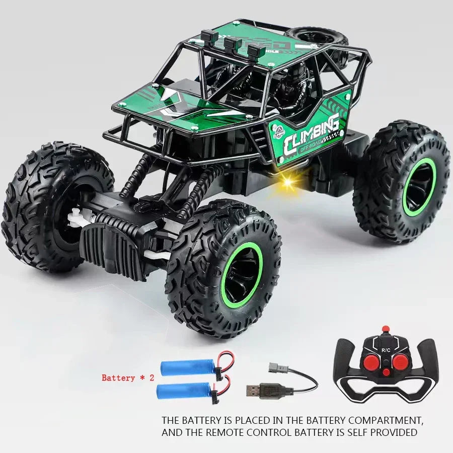 High-Speed Remote Control Off-Road Crawler with Flashing Lights