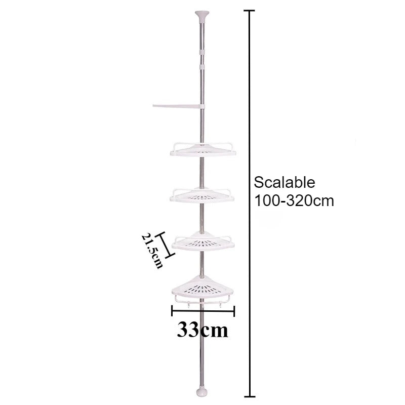 Retractable Corner Shelf Bathroom Angle Rack Stainless Steel Storage Shelves Aesthetic Organizers Racks Organizer Furniture