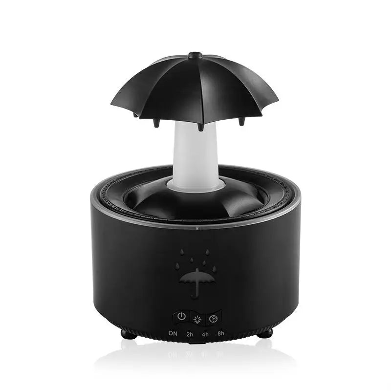 Rotate Umbrella Water Drop Air Humidifier with Colorful Light Raindrop Aroma Essential Oil Diffuser Aromatherapy Humidifiers