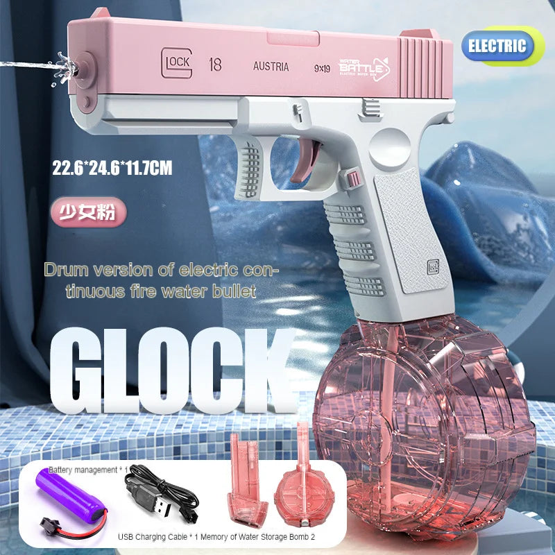 Automatic Electric Water Gun Children High-pressure Outdoor Beach Large-capacity Swimming Pool Summer Toy for Children Boy