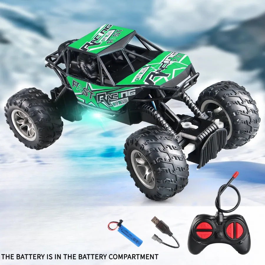 High-Speed Remote Control Off-Road Crawler with Flashing Lights