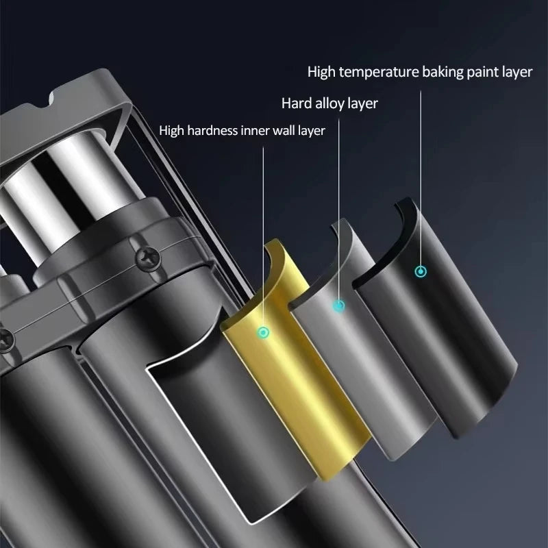 Heavy-Duty Bicycle Foot Pump with Pressure Gauge, Portable High Pressure Air Pump for Bike & Car Tires, Fast Inflation