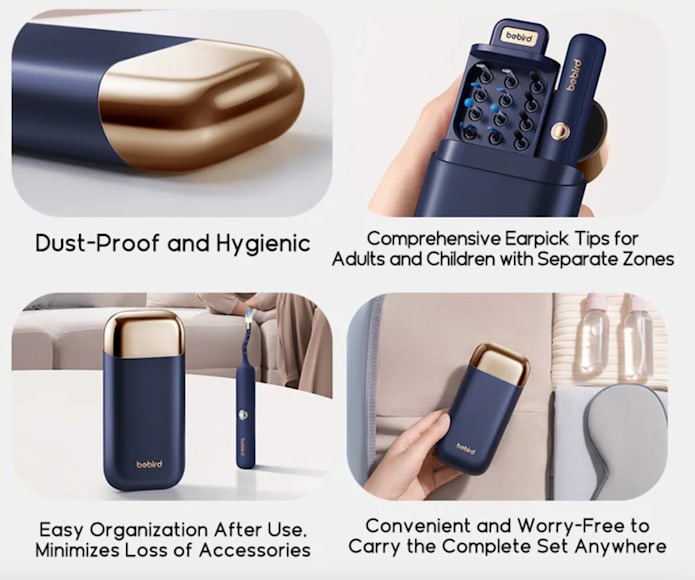 Original Bebird EarSight Plus I35R-R37R-D39R Compact All-in-1 Visual Ear Wax Remover Portable Ear Cleaner Oral Otoscope Camera